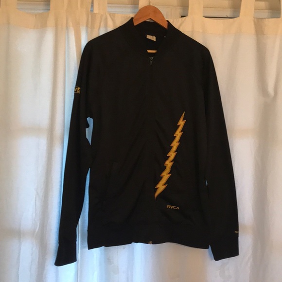 RVCA Embroidered Track Jacket - Picture 2 of 7